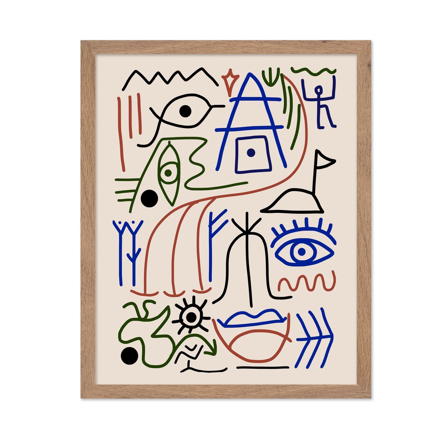 Line Art Bizarre Ancient Symbol