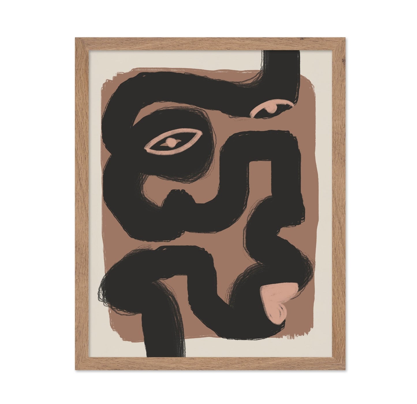 Abstract Black Portrait