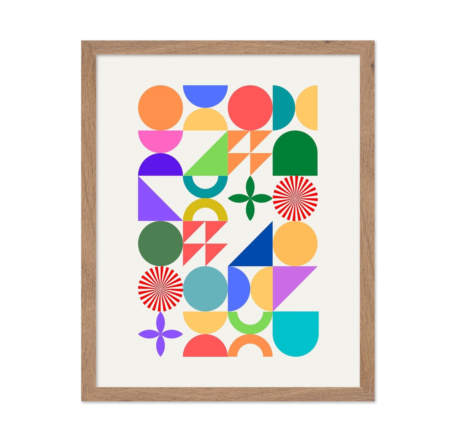 Colorful Geometric Shapes And Patterns