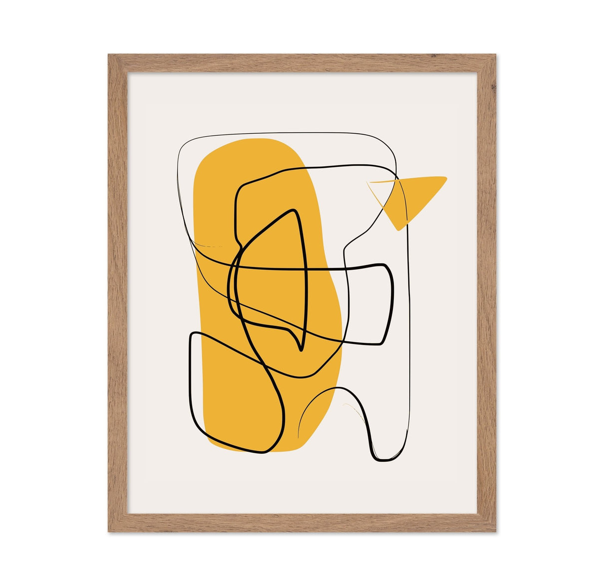 Line Abstract In Yellow