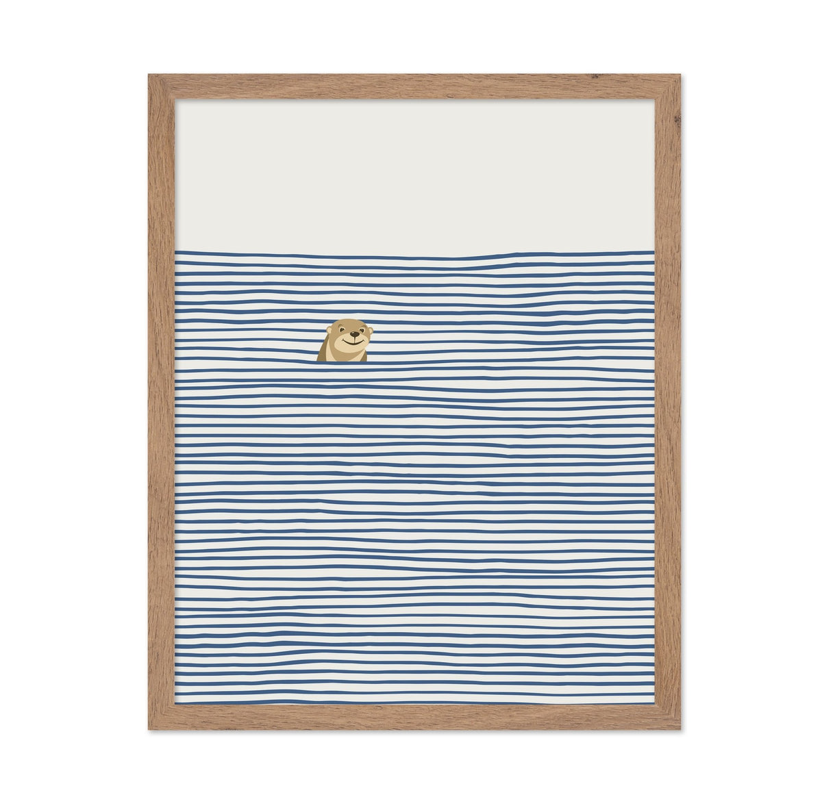 Otter in the Waves