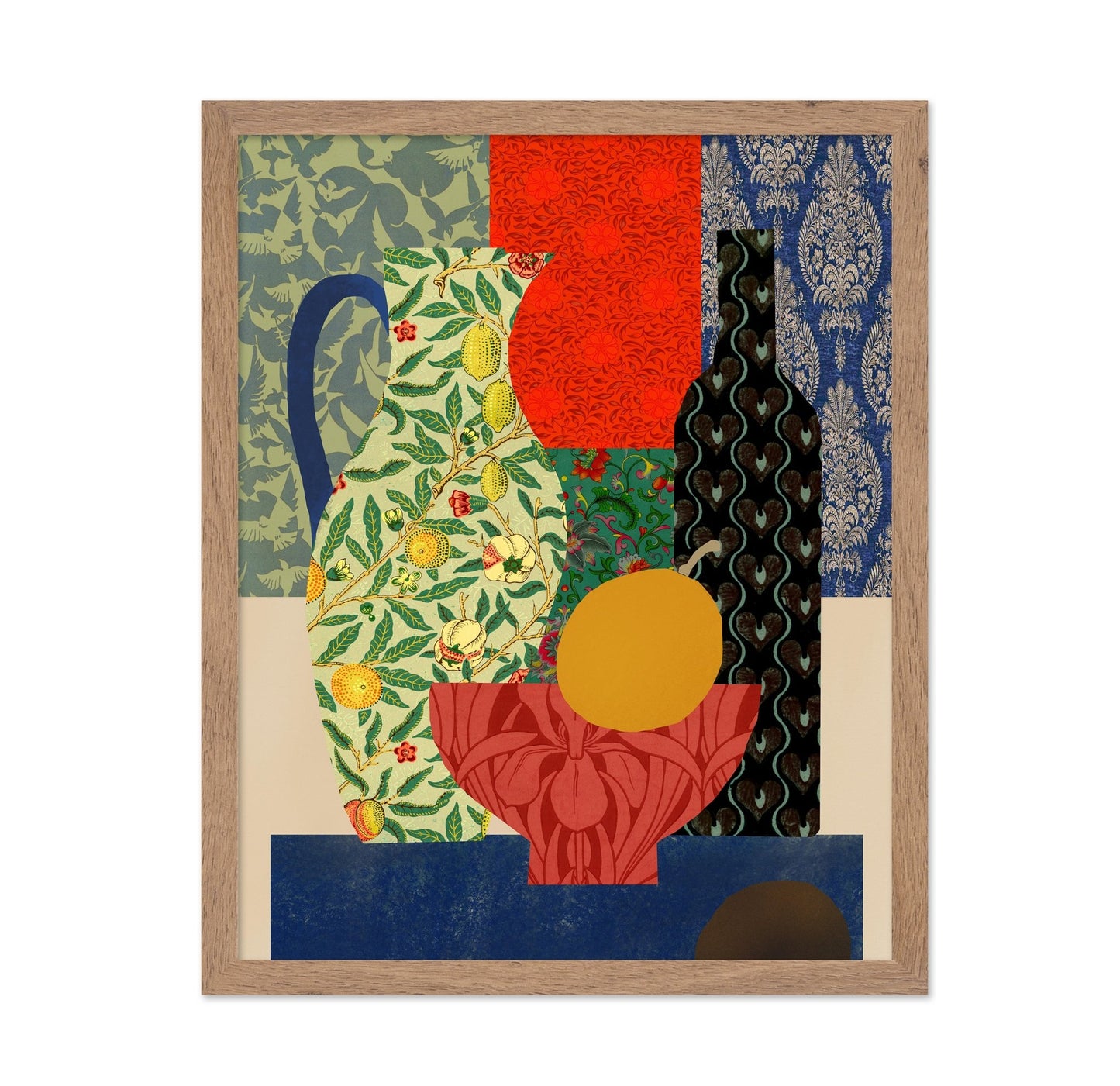 Eclectic Vases and Fruit Bowl