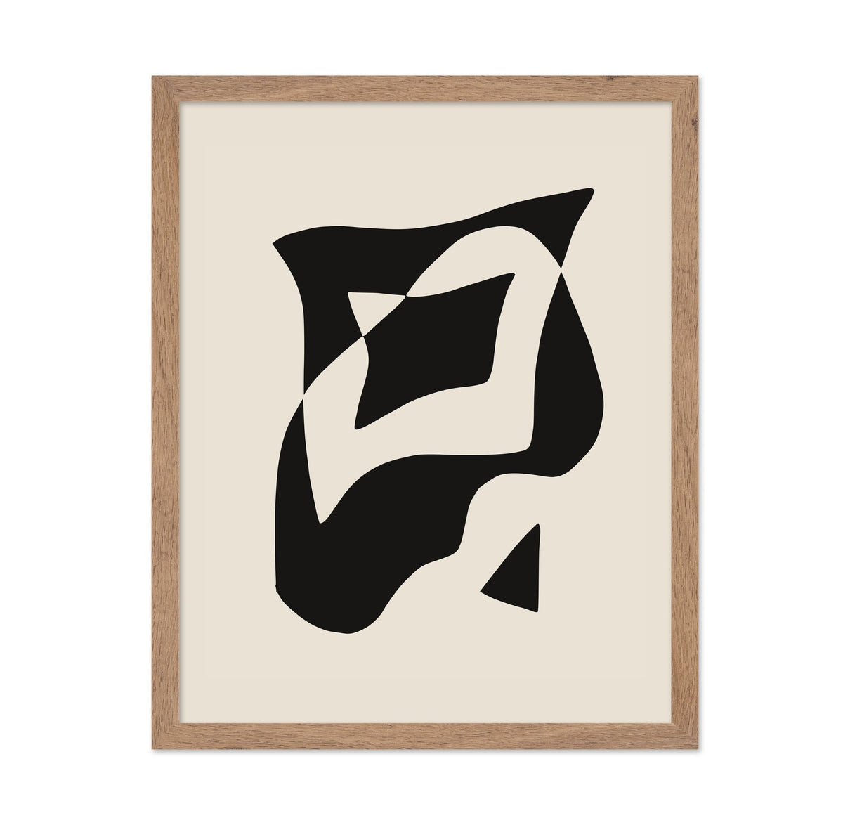 Bold Black And White Geometric Composition