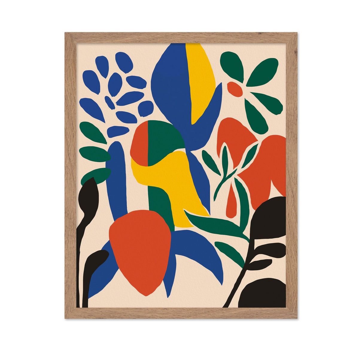 Abstract Colorful Leaves