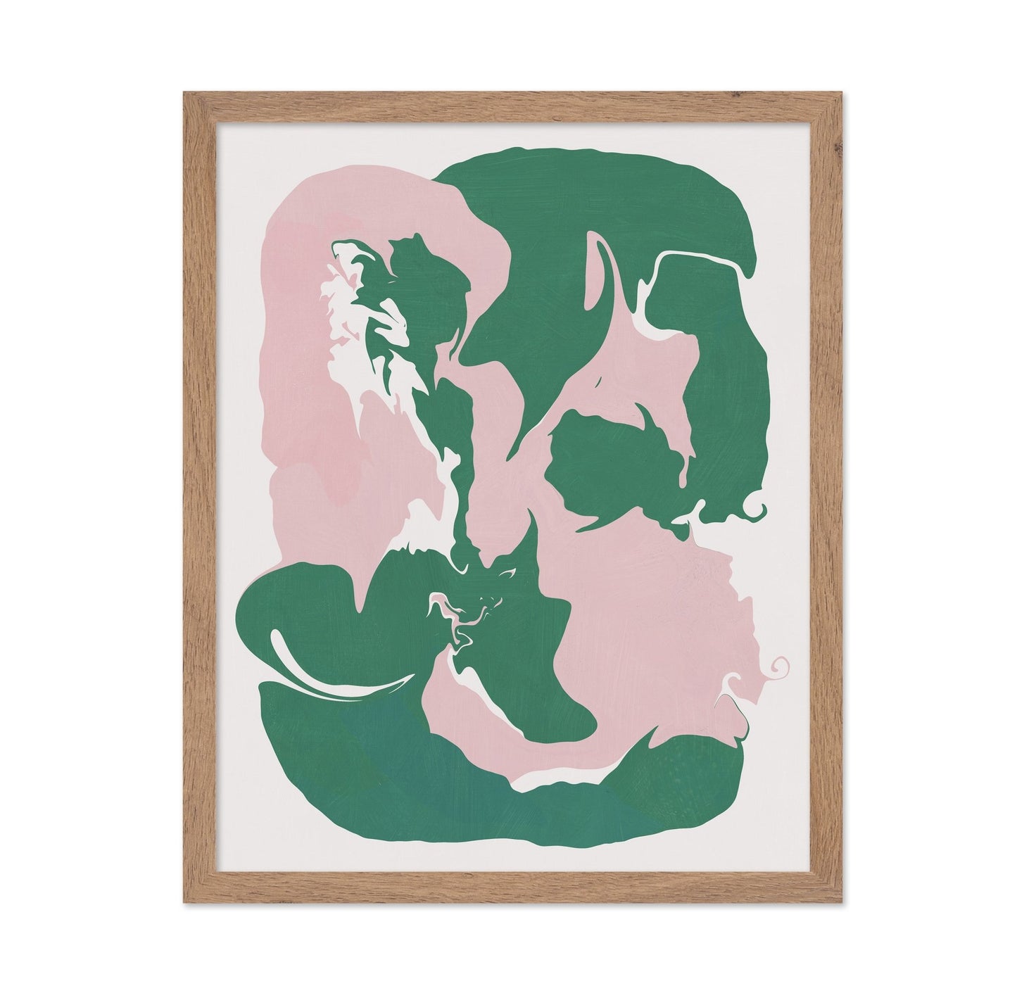 Pink and Green Abstract Liquid