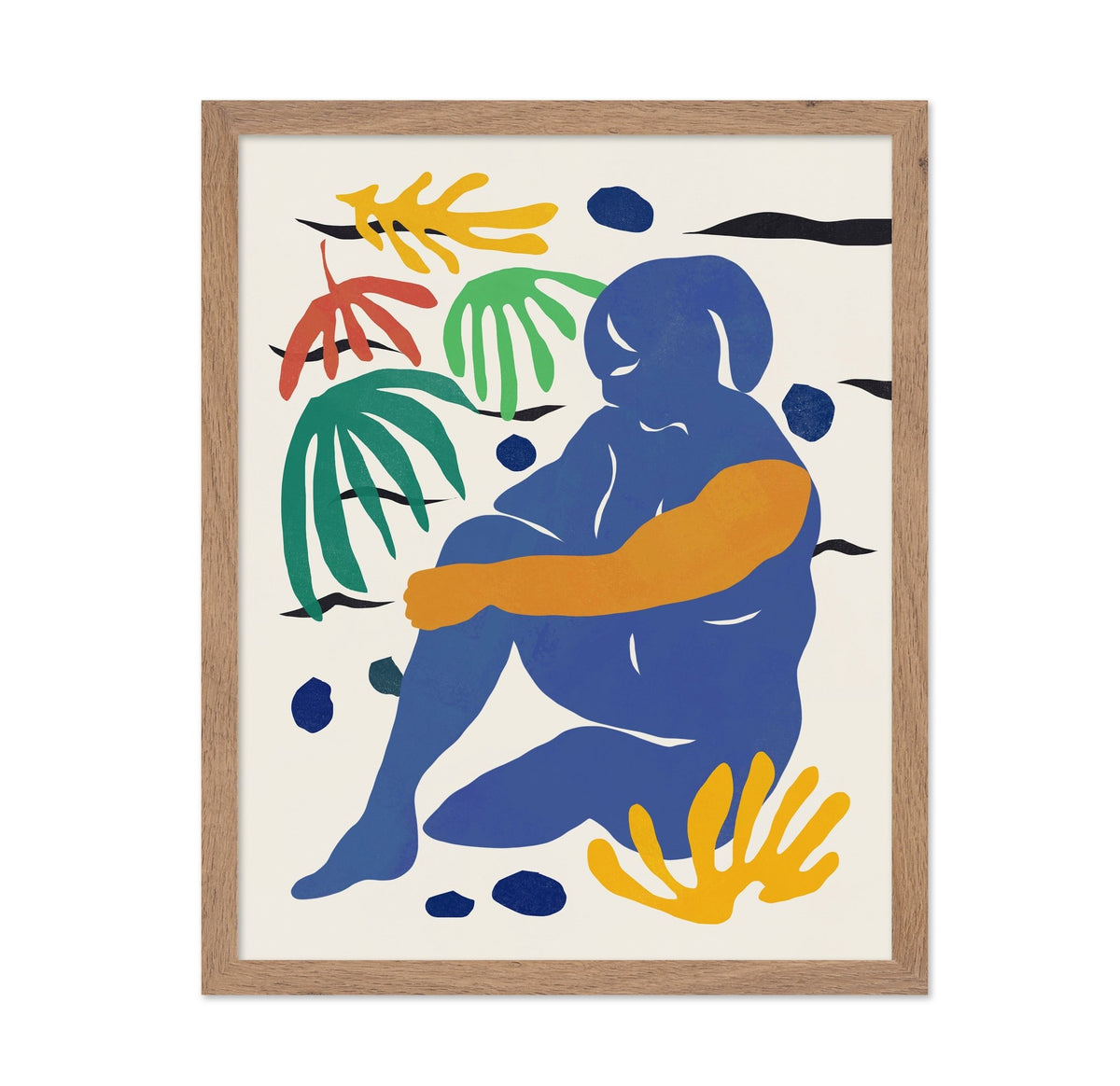 Blue Figure Abstract