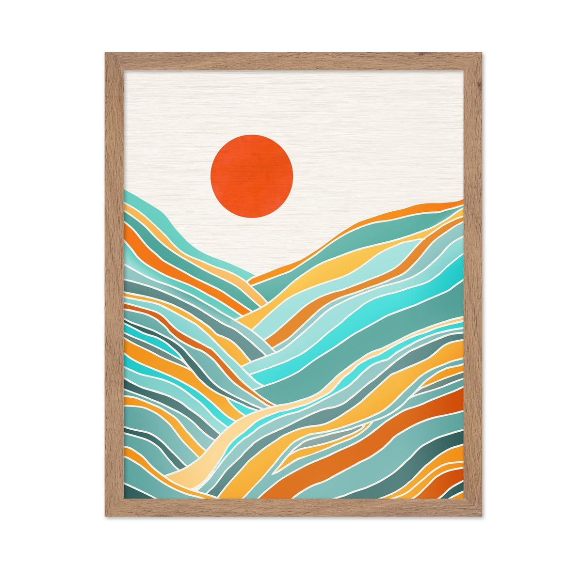 Abstract Sunset Landscape