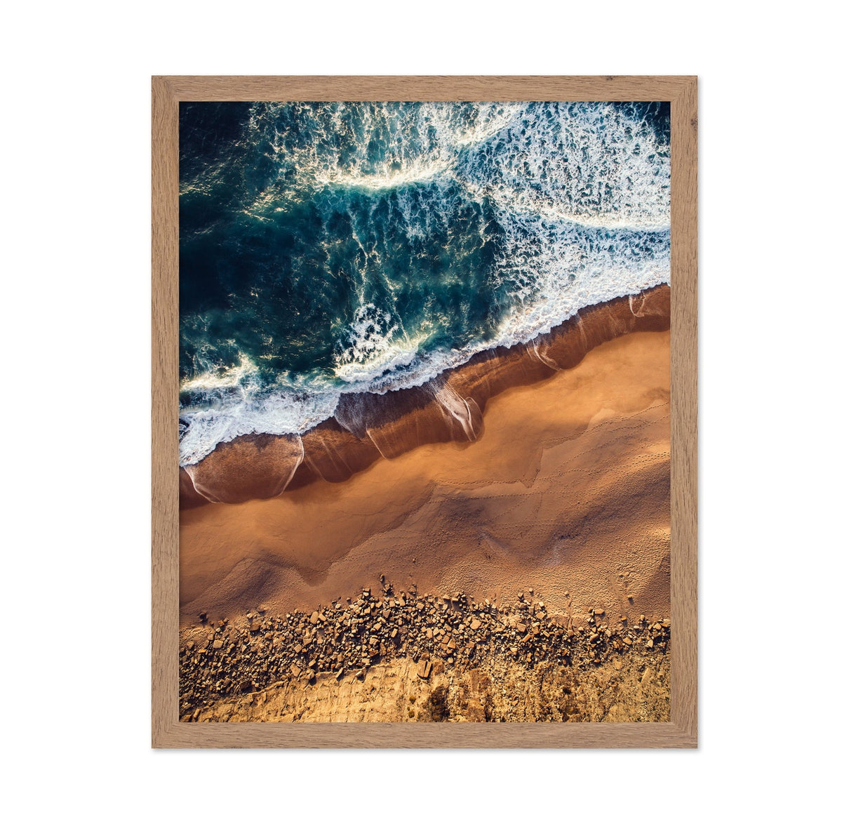Vibrant Coastline With Turquoise Waves