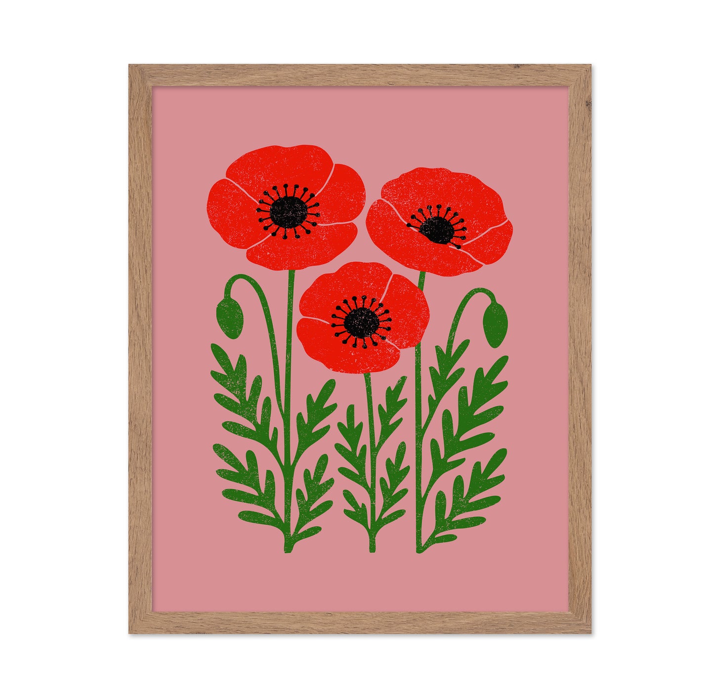 Abstract Vivid Poppies