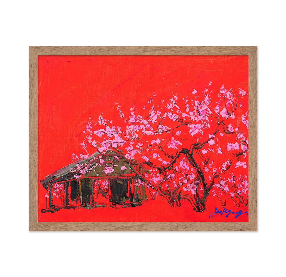 Peach Blossom Oil on Canvas