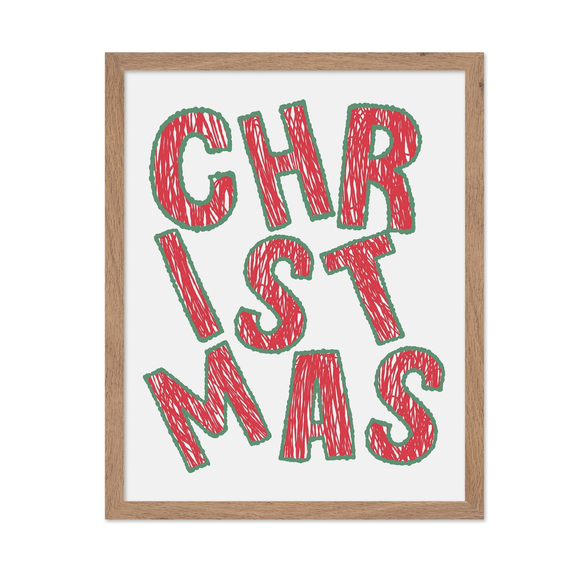 Christmas - Bold Tilted Letter