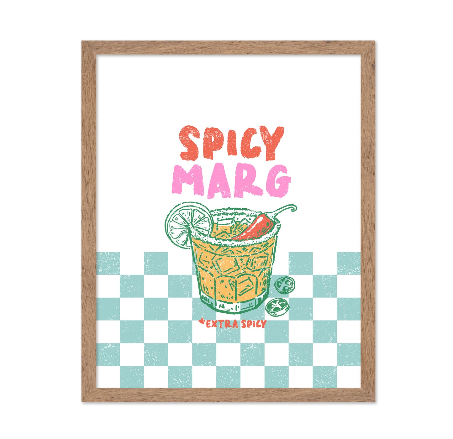 Spicy Marg on Green Checks