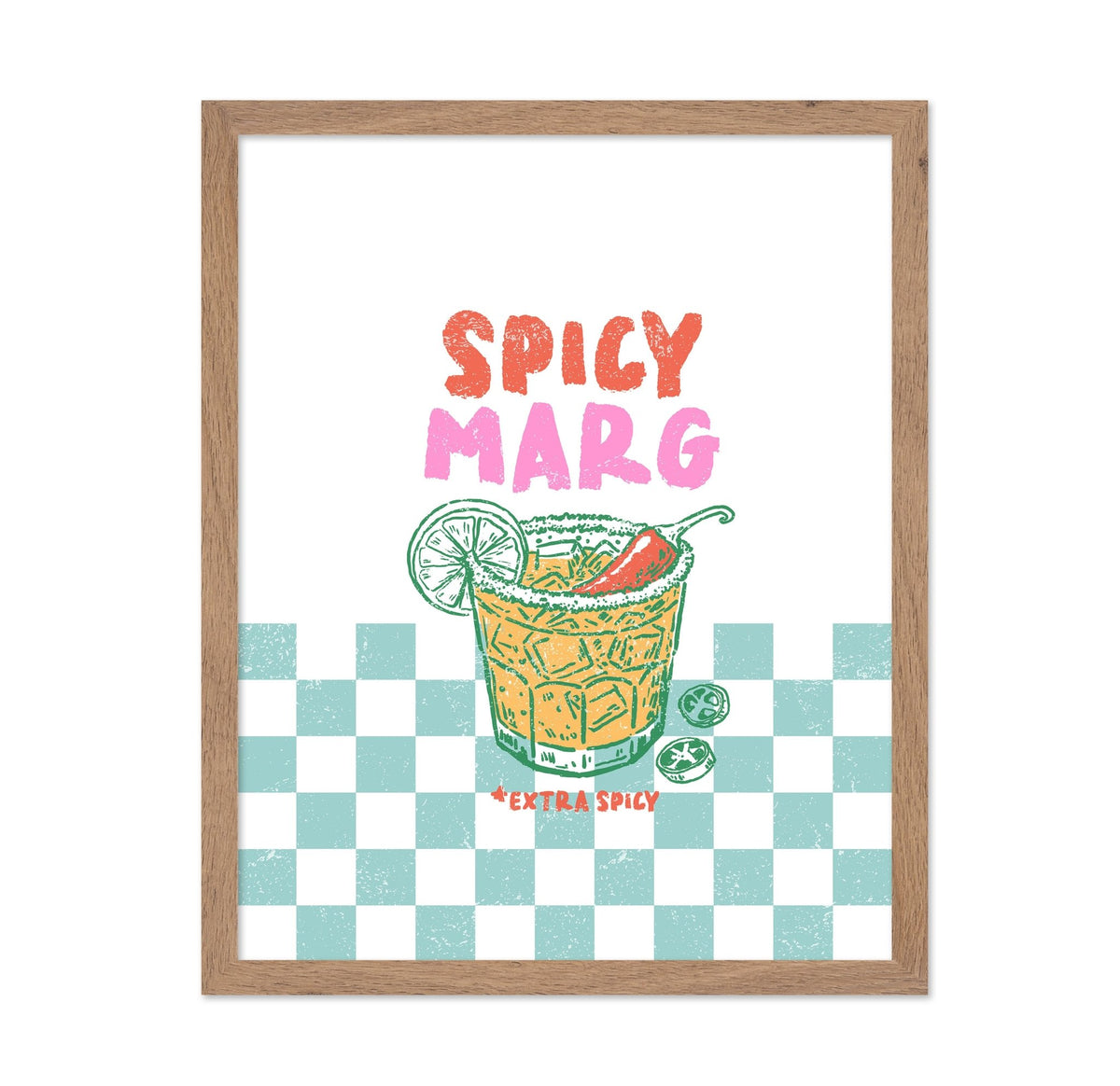 Spicy Marg on Green Checks