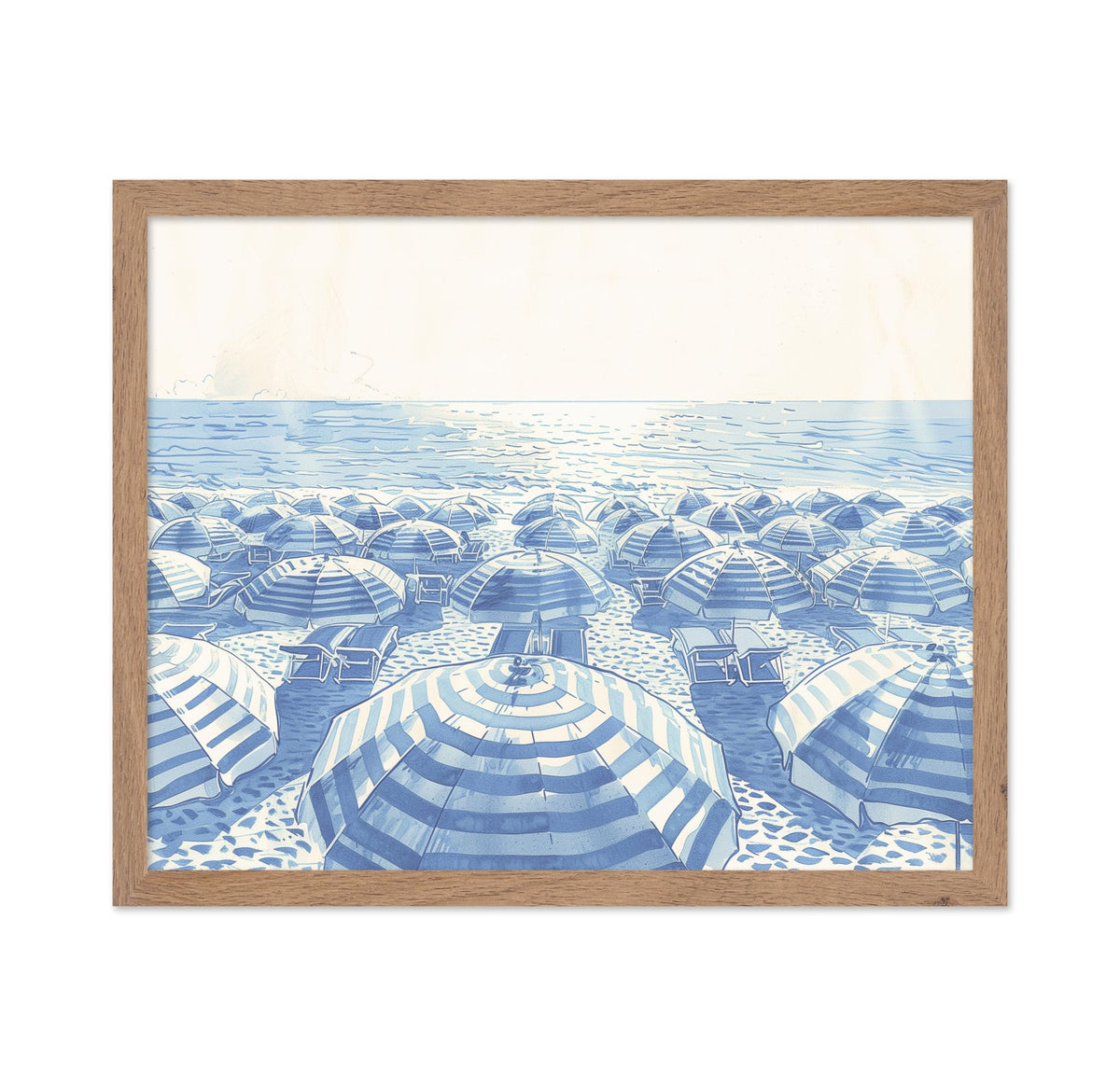 A Blue-Toned Beachscape