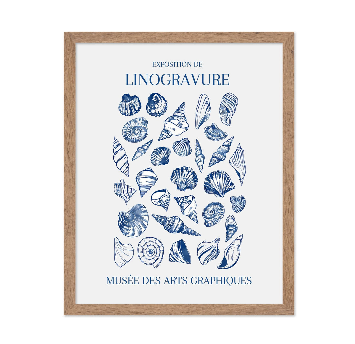 Seashells in Linocut