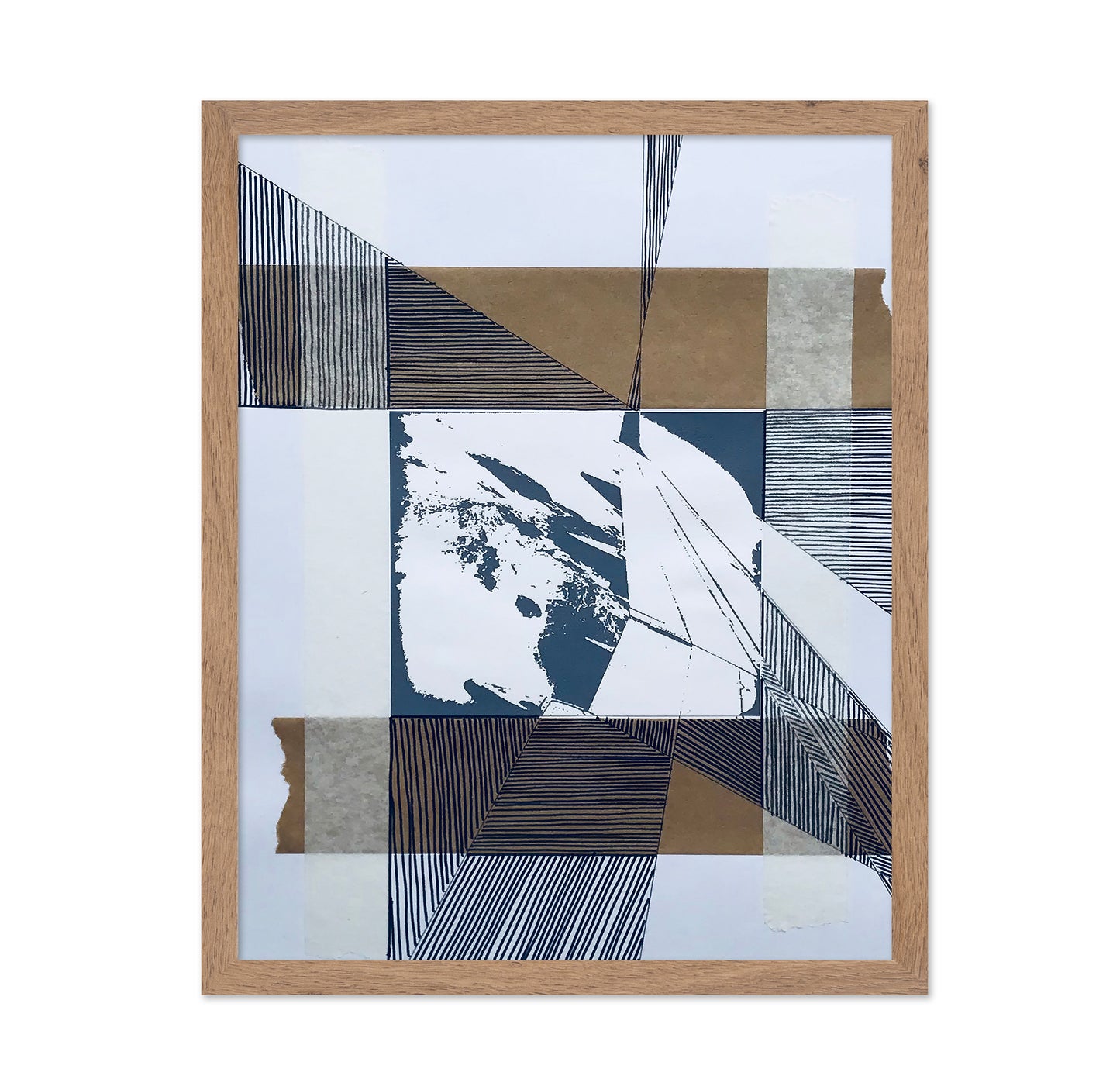 Abstract Geometric Screenprint