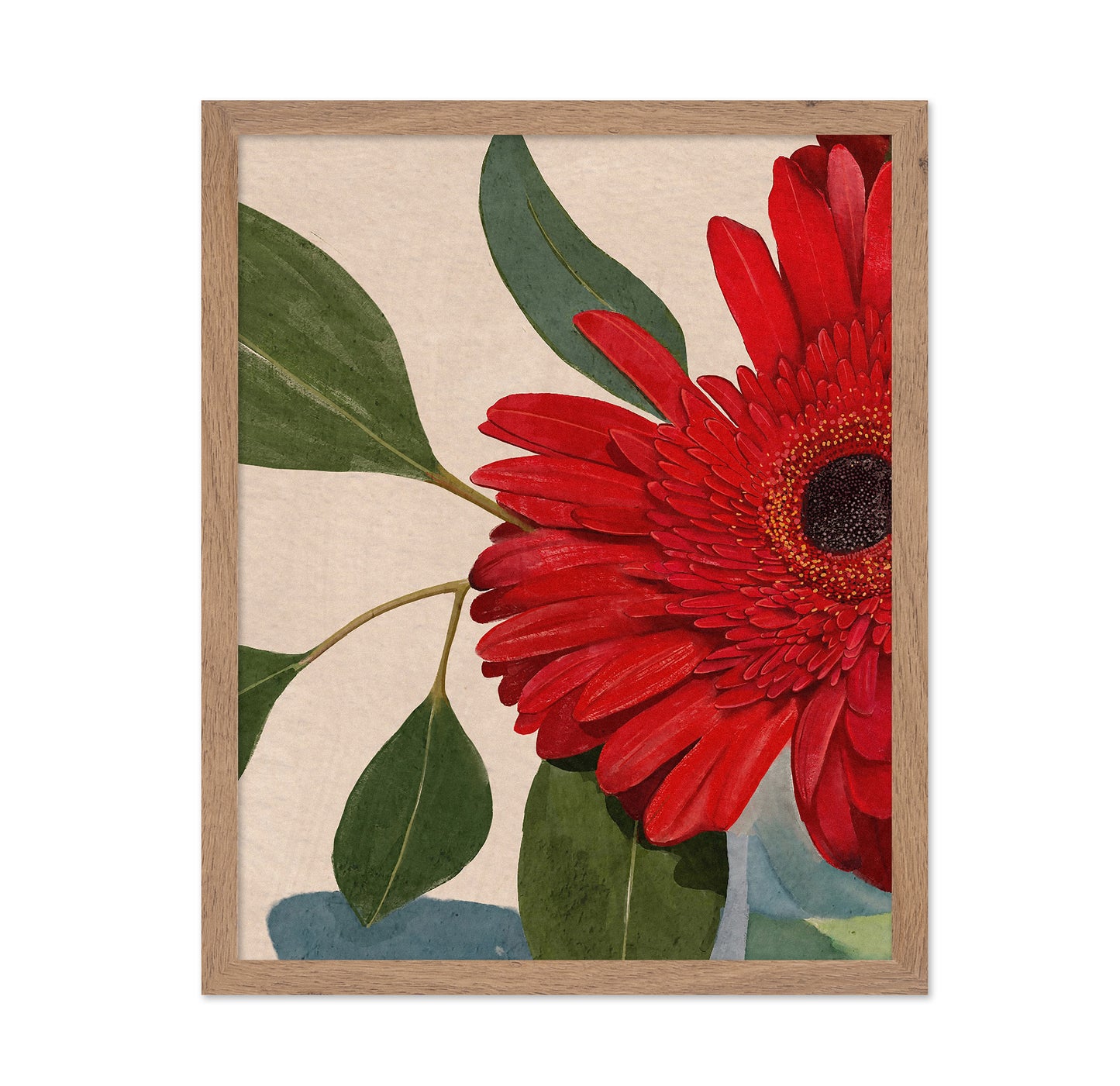 Red Gerbera Daisy Detail