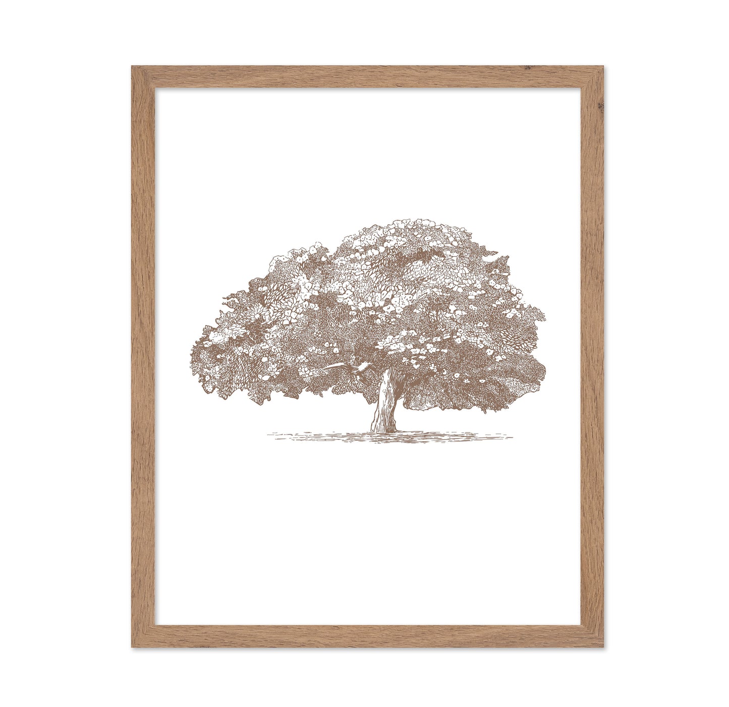 Big Tree in Brown Sepia