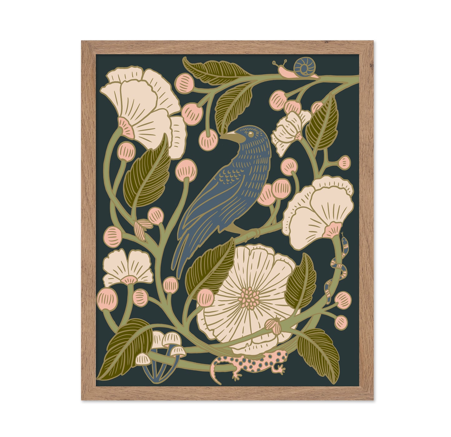 Blue Crow and Pink Botanicals