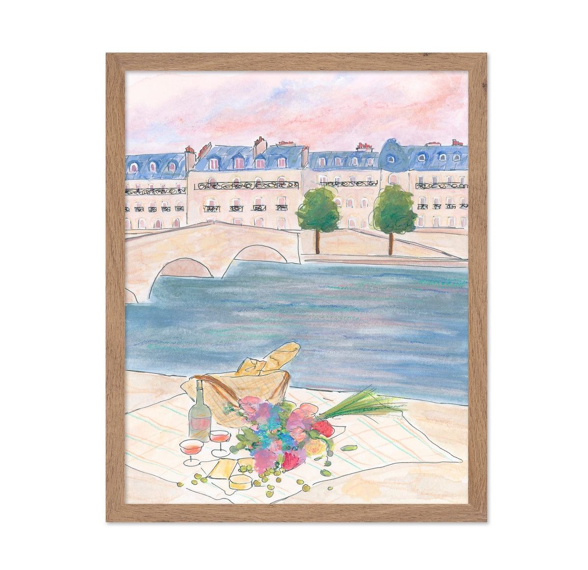 Paris Picnic At the Seine