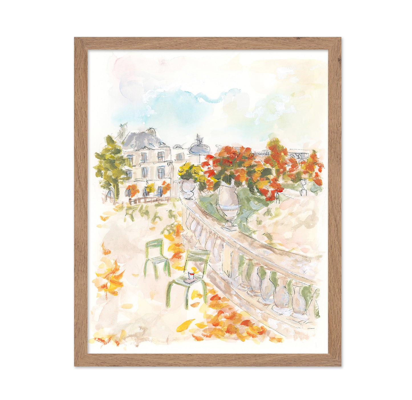 Parisian Autumn Scene