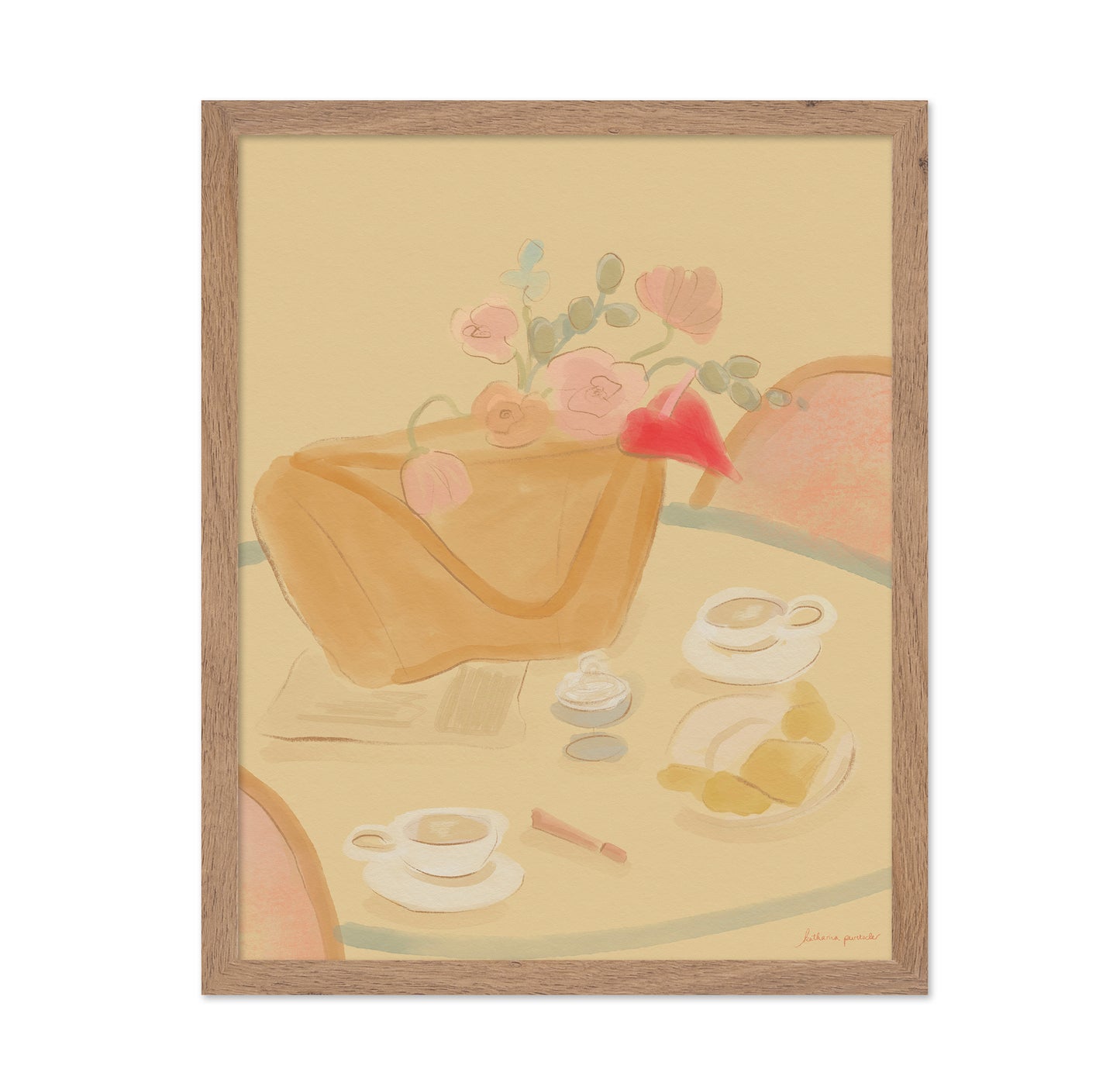 Coffee Date With Flowers