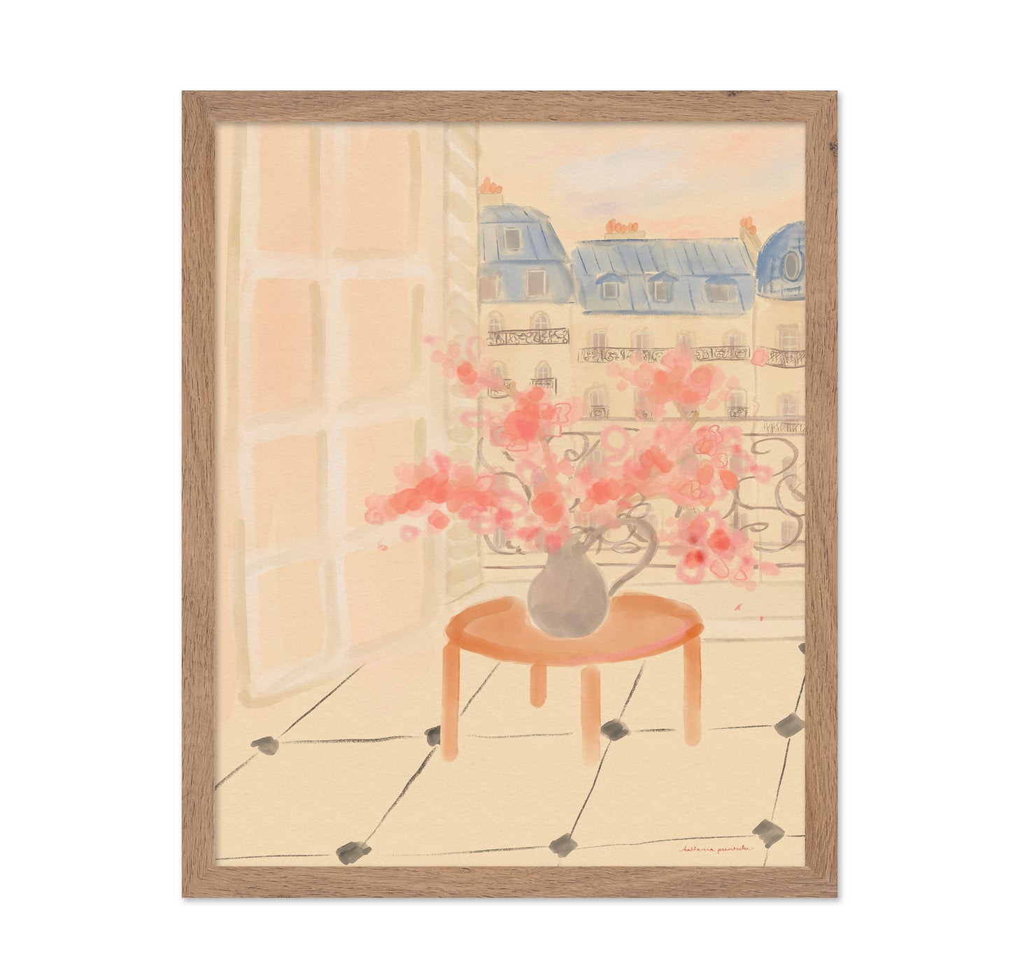 Cherry Blossoms In Parisian Apartment