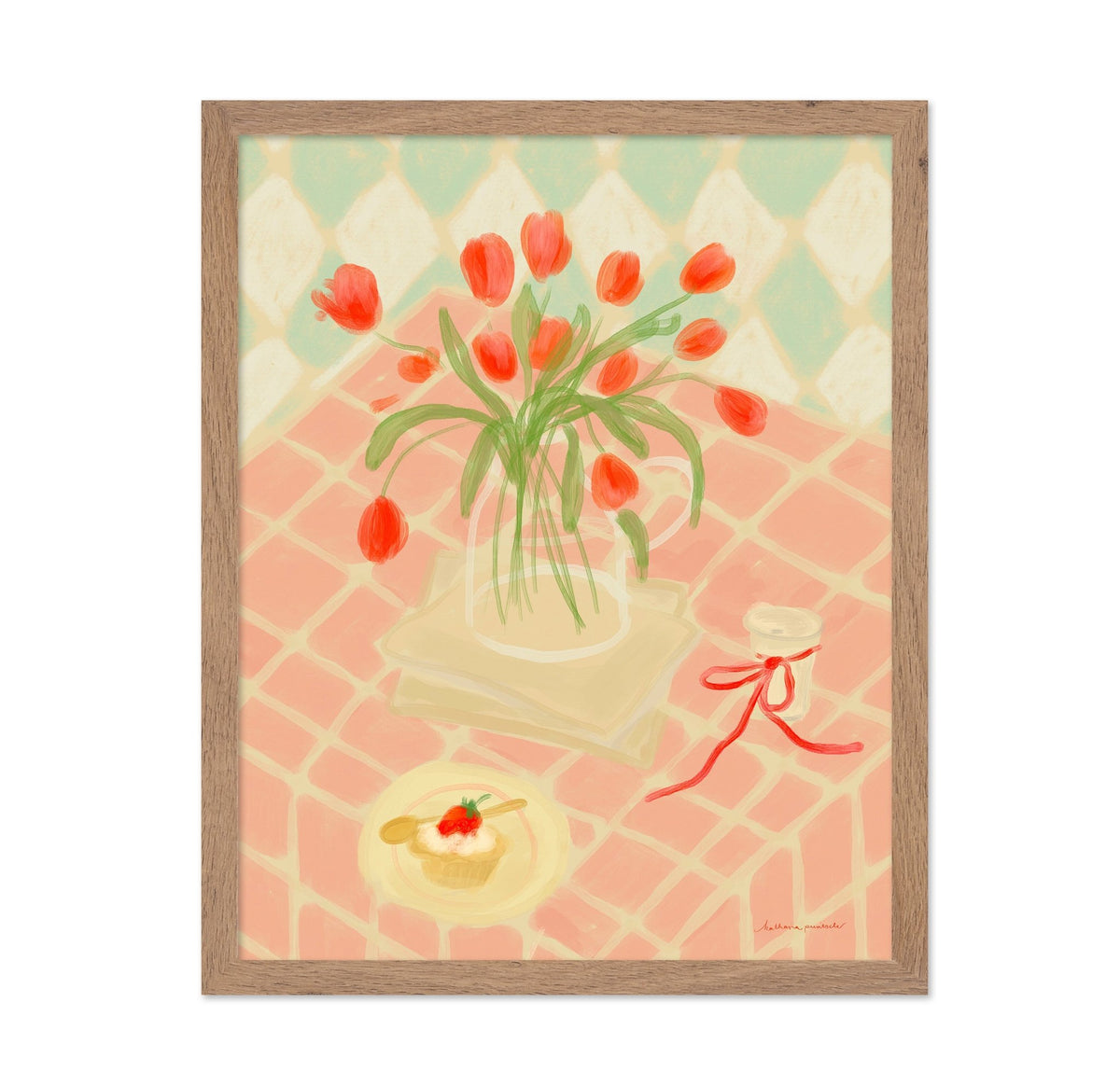 Red Tulips Summer Picnic