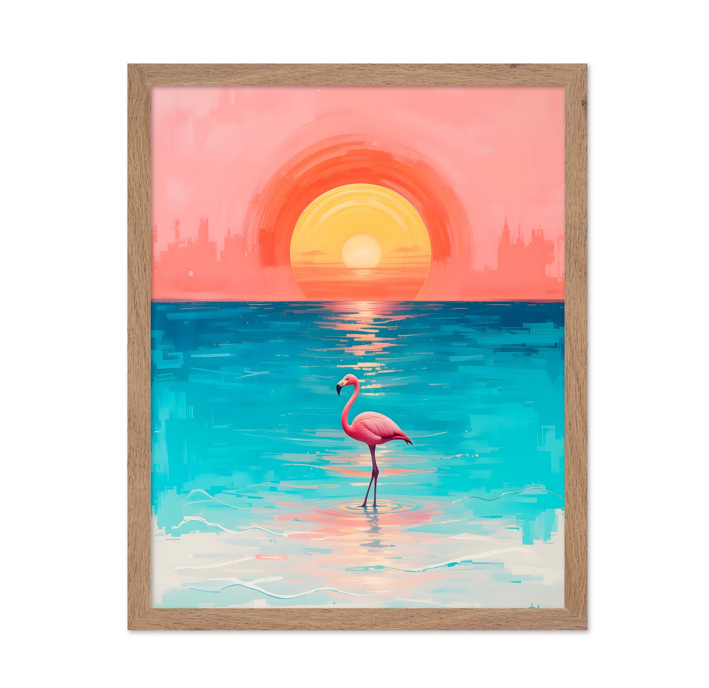A Flamingo's Reflection