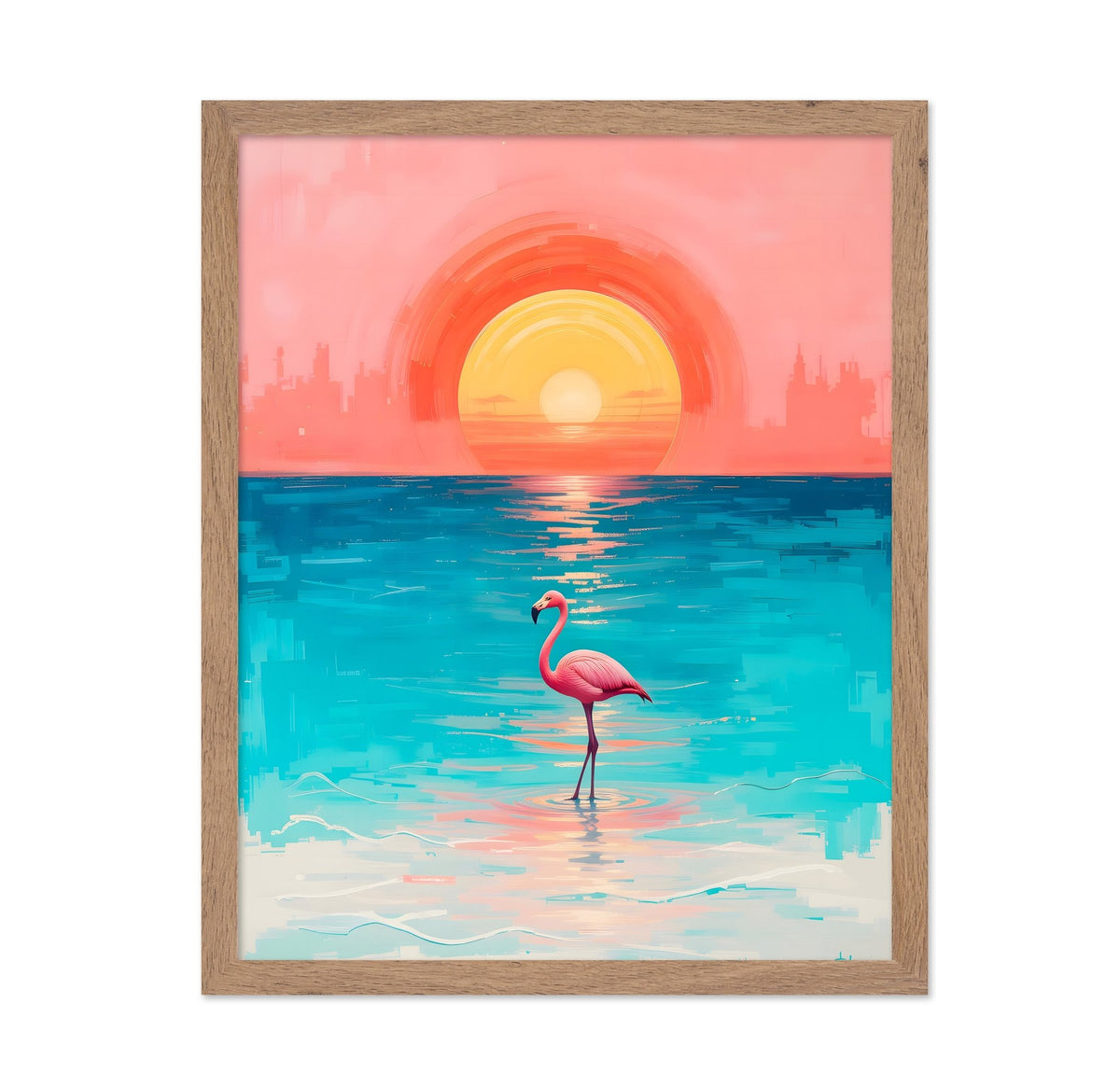 A Flamingo's Reflection