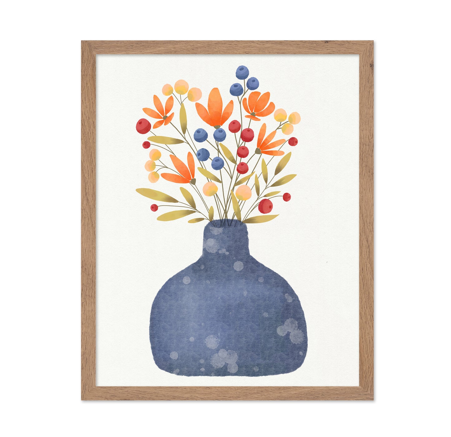 Petals in Blue Vase