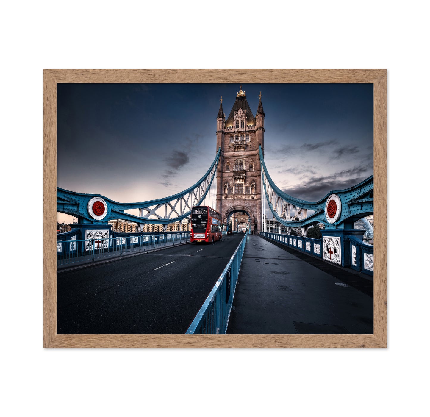 Red Bus on Tower Bridge