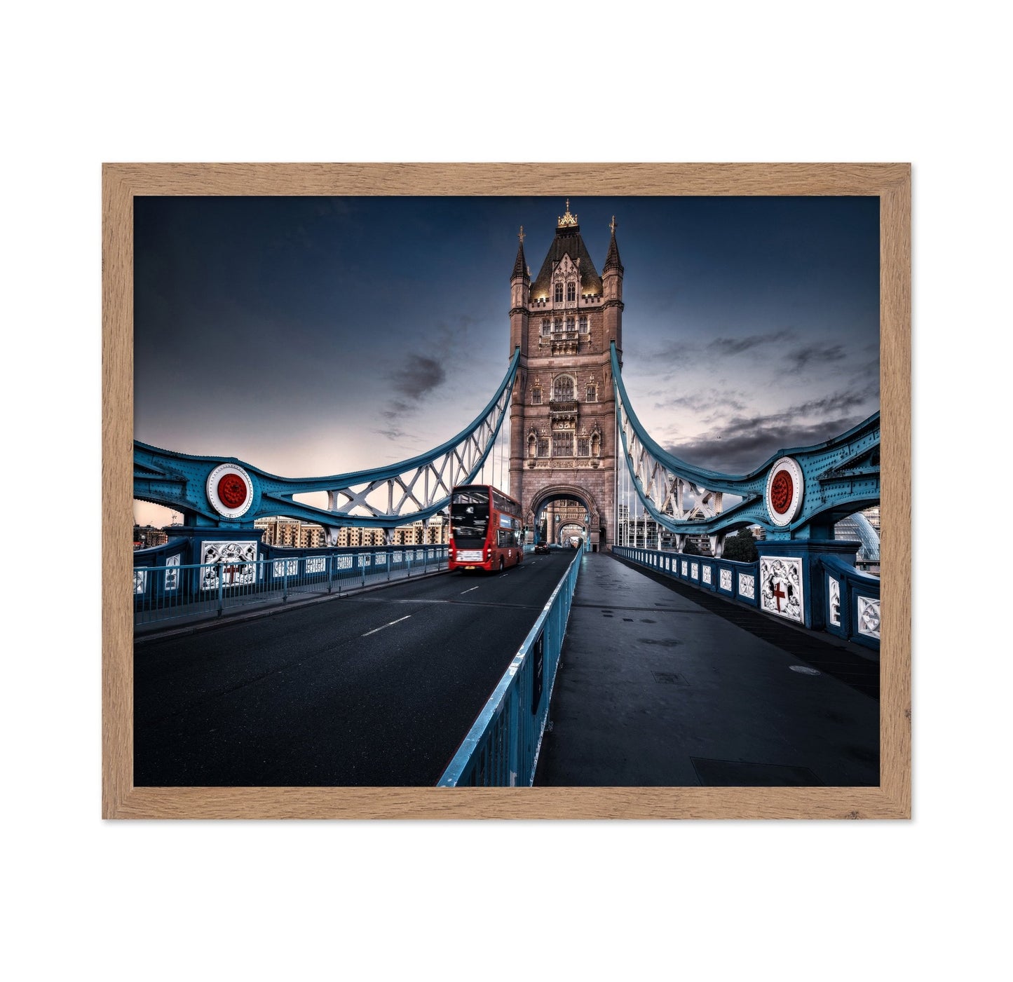 Red Bus on Tower Bridge
