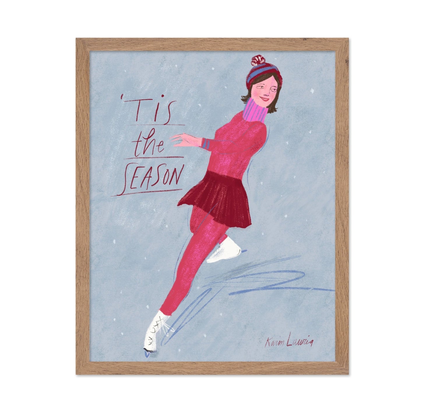Tis the Season Ice Skater