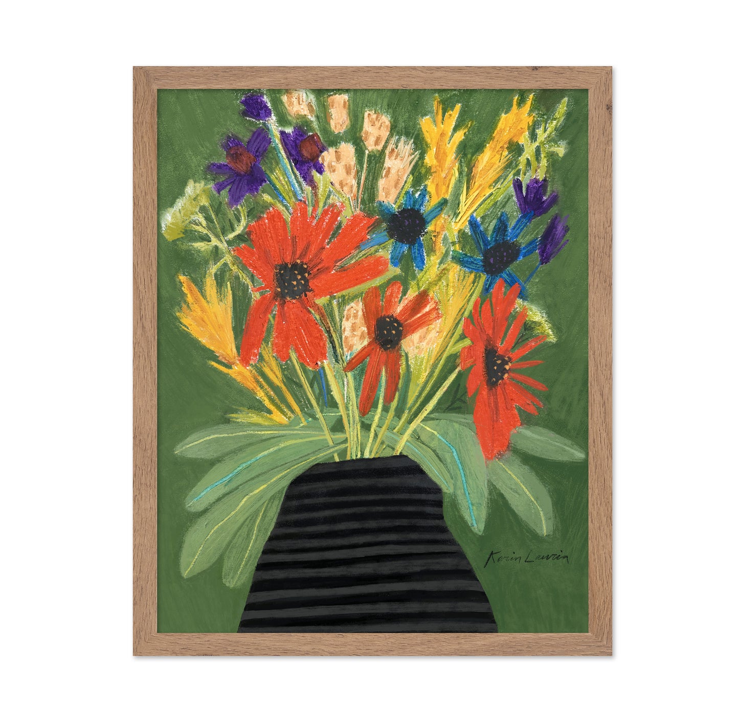Multicolor Floral in Vase
