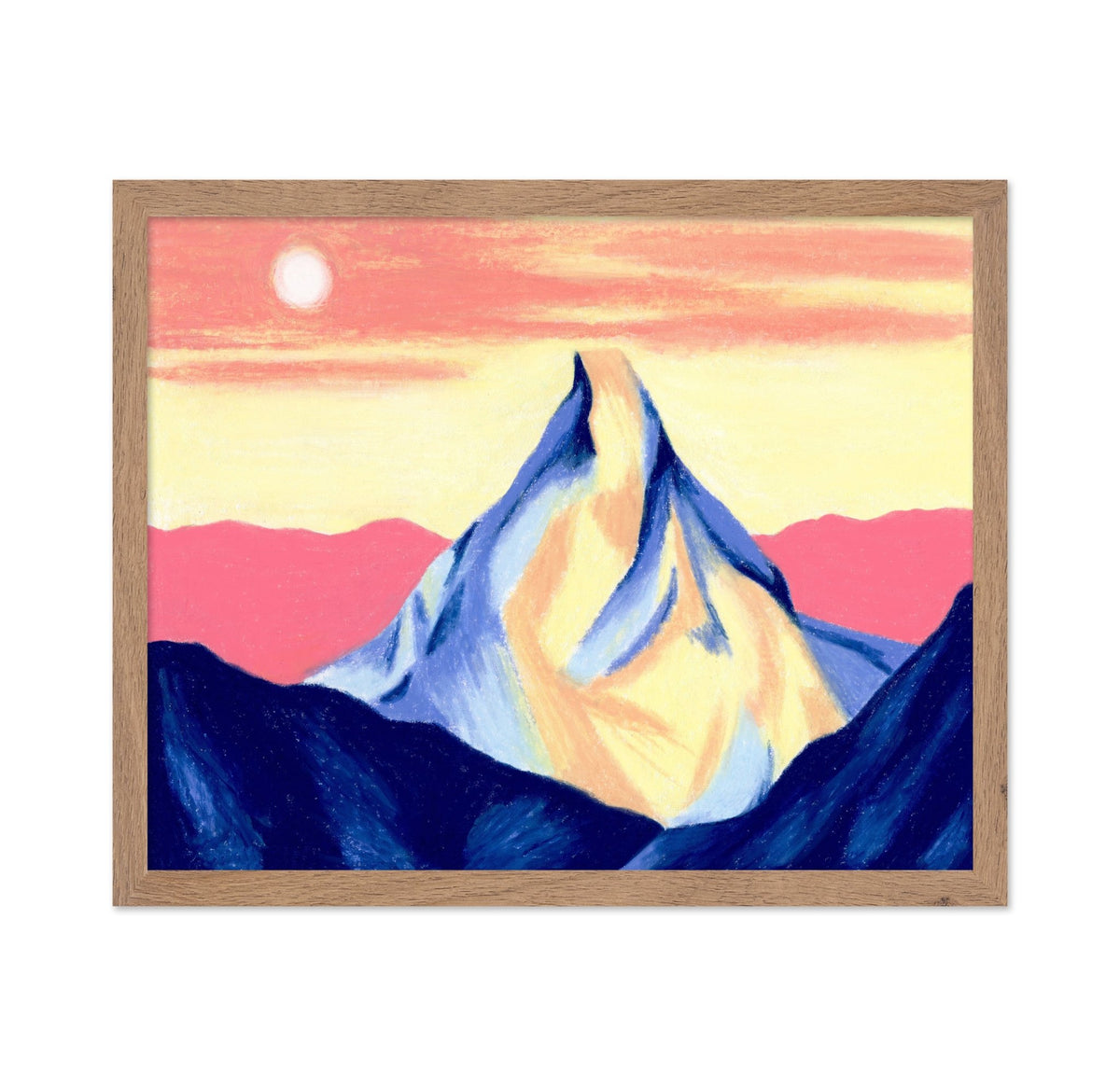 Pink and Yellow Mountain