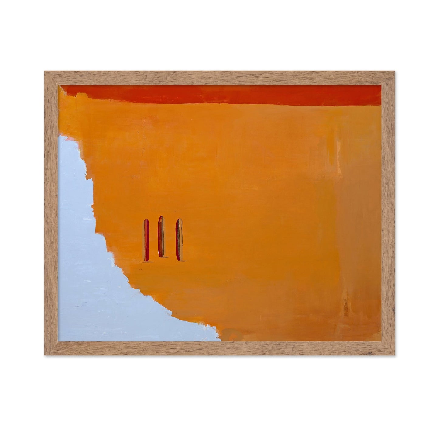 Orange Blue Abstract