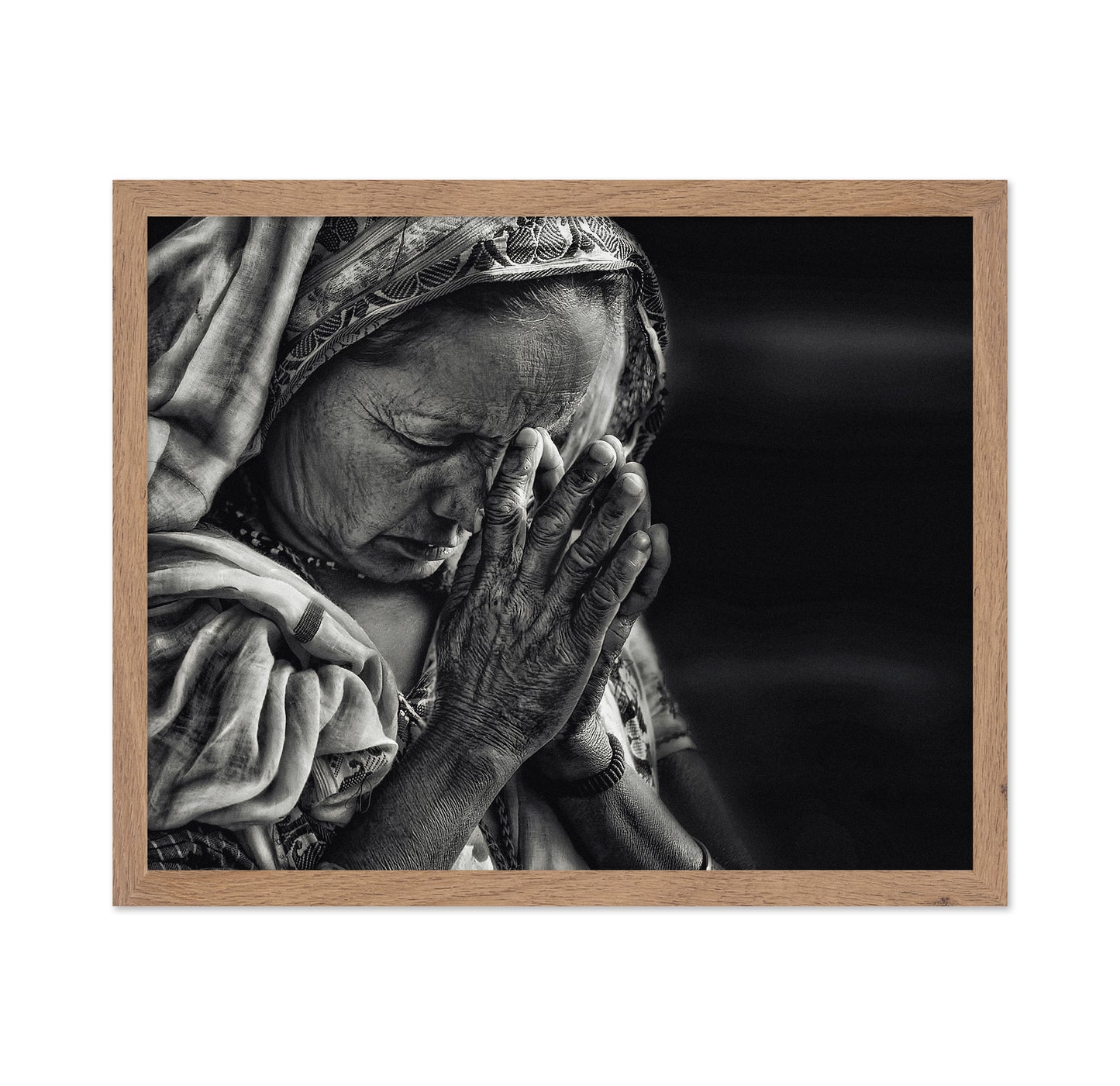 Woman Praying Portrait