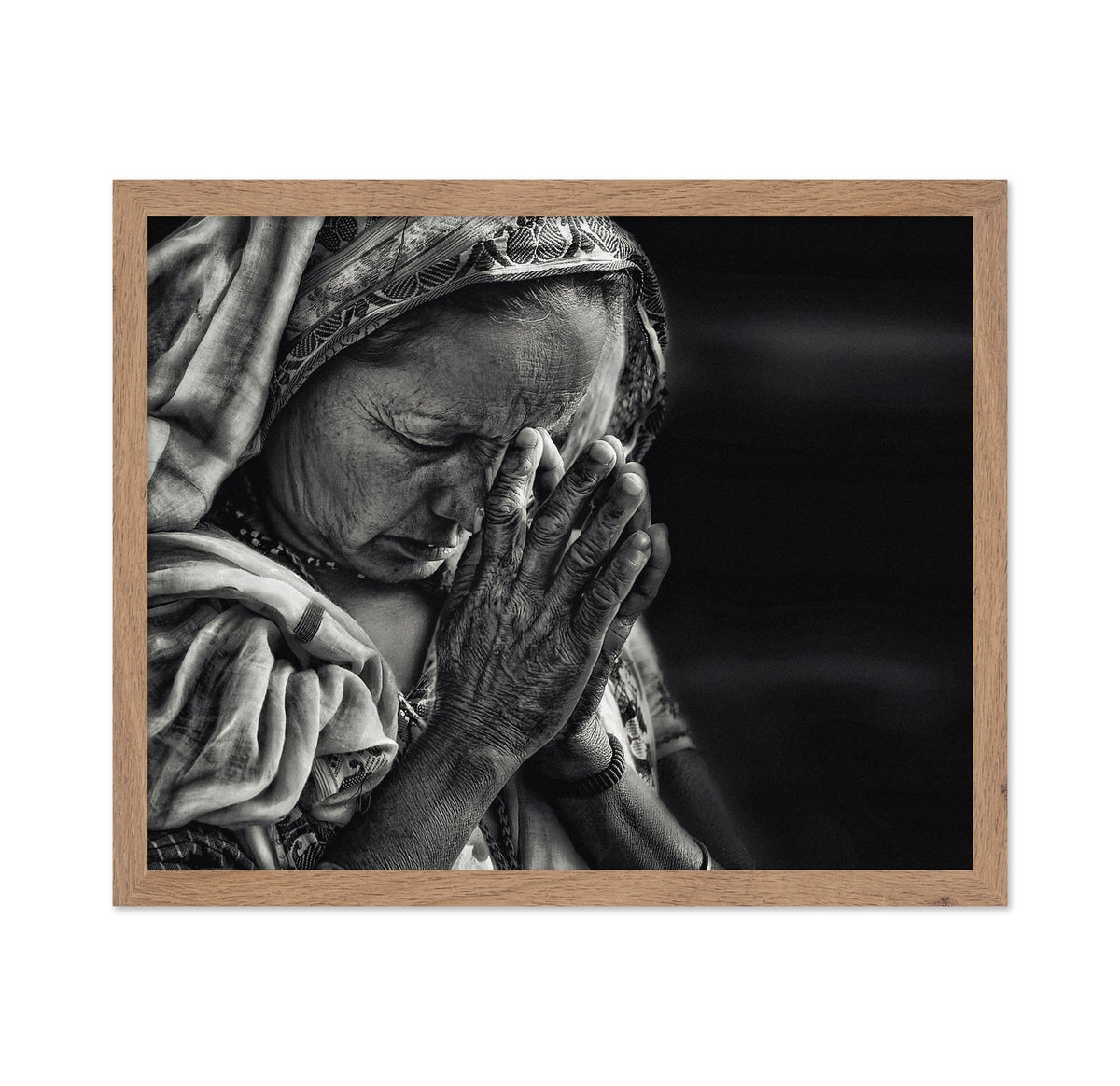 Woman Praying Portrait