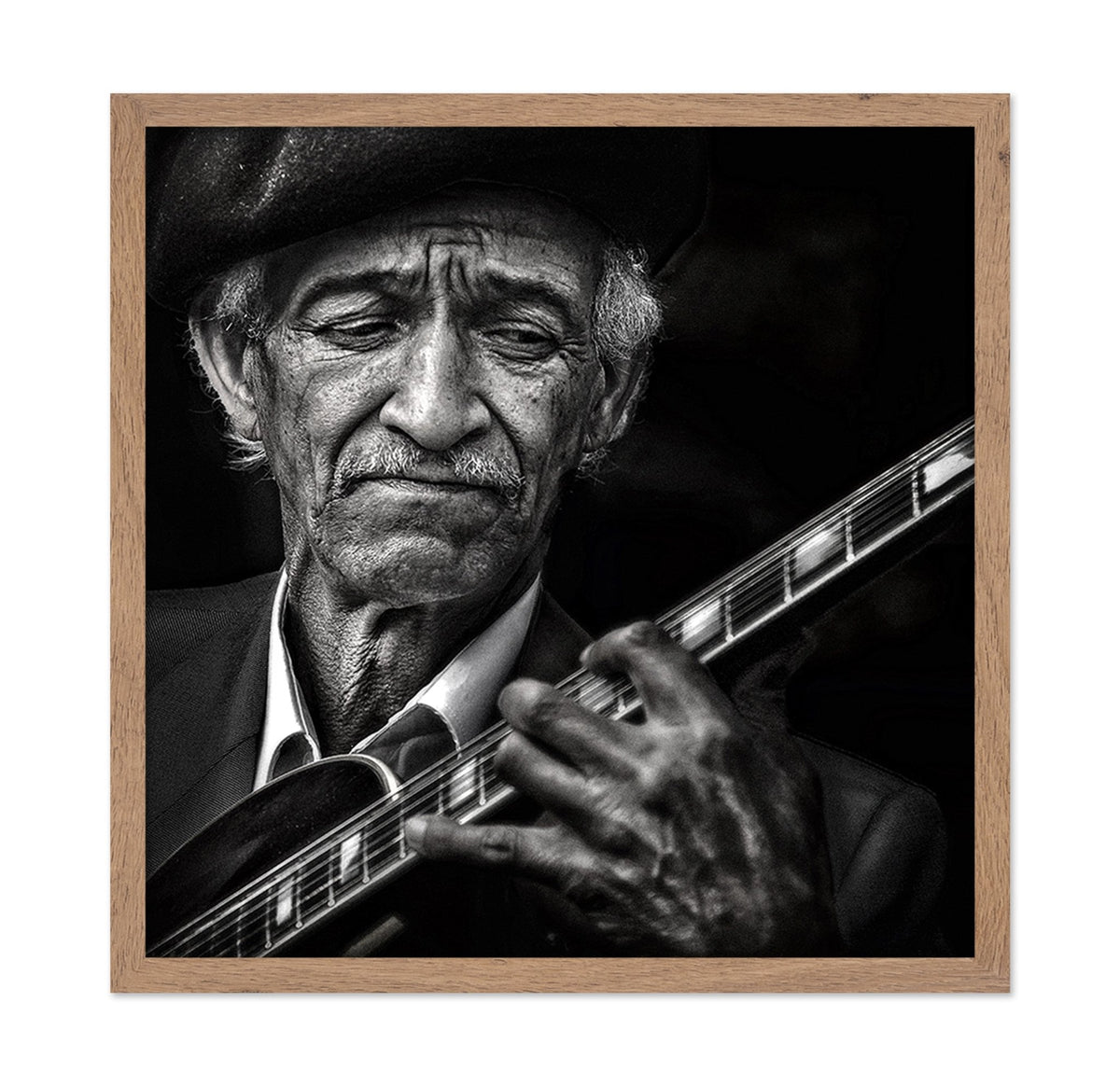 Old Guitarist Portrait