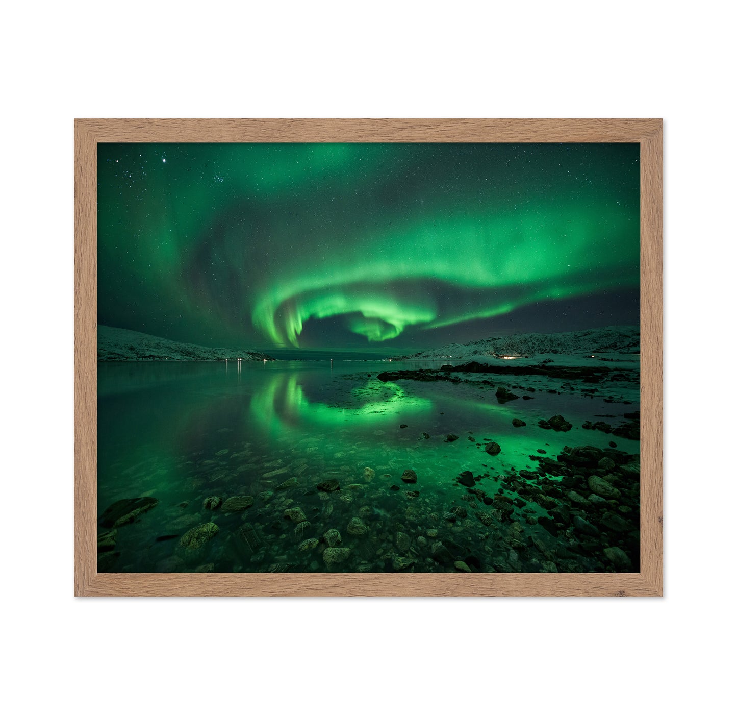 Northern Lights Over Arctic Lake