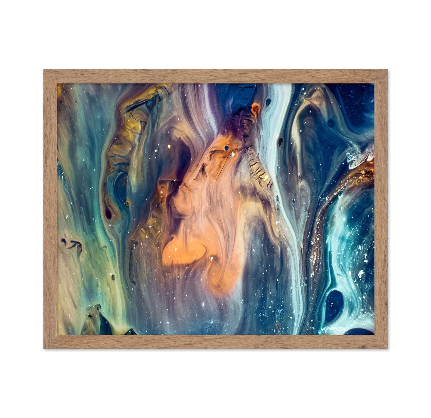 Abstract Fluid Color Swirls