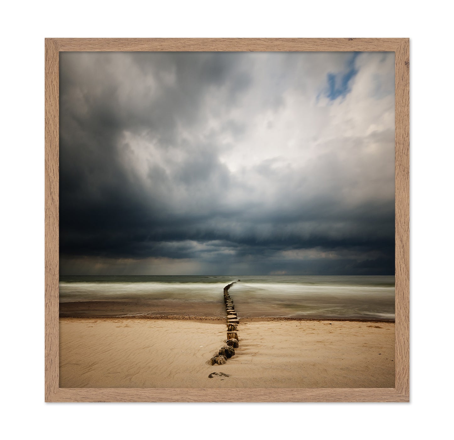 Stormy Sea Breakwater