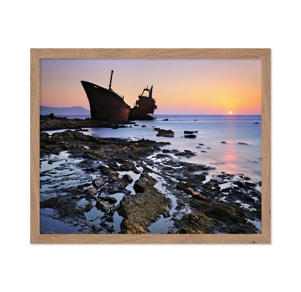 Shipwreck At Sunset
