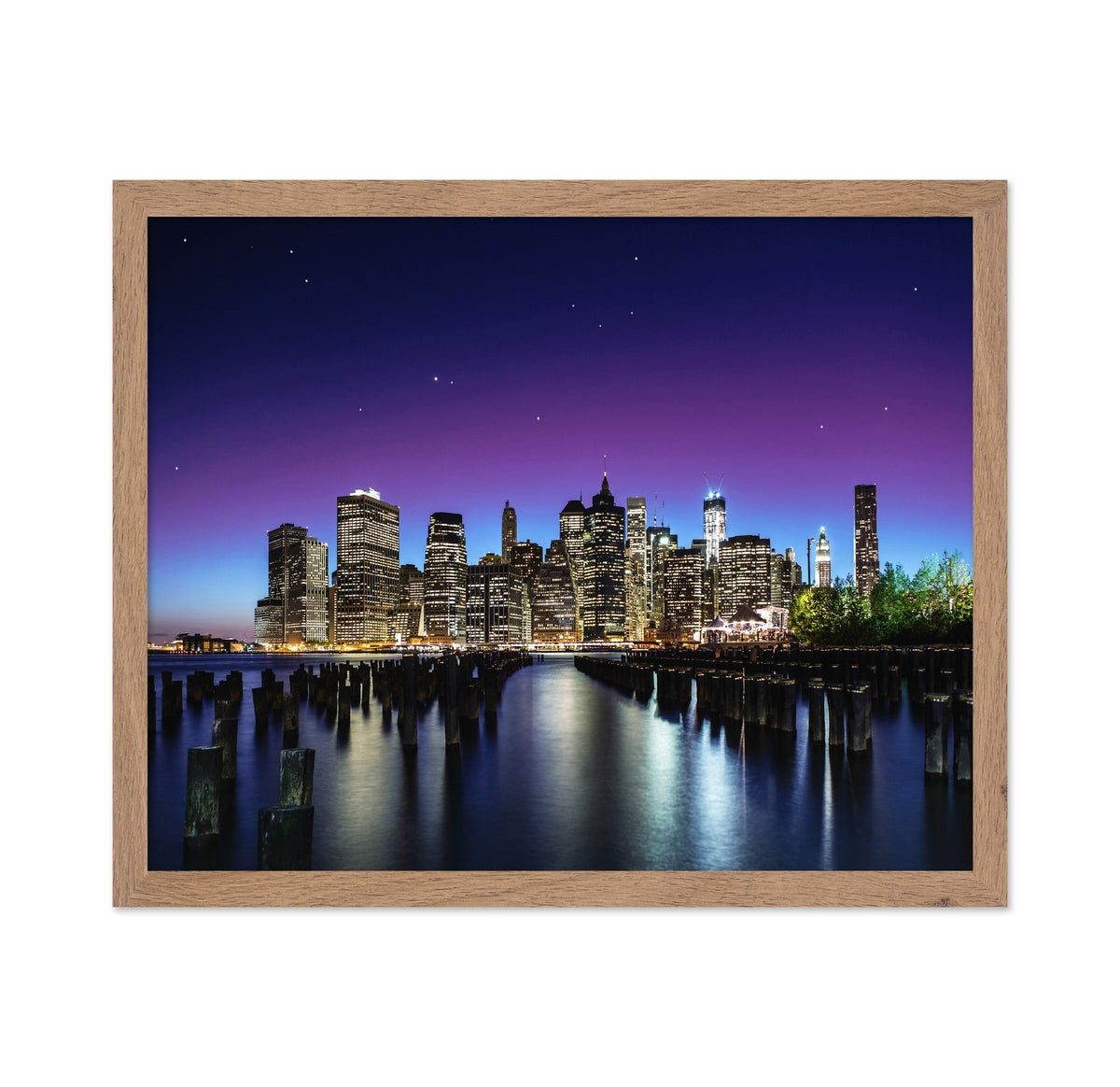 City Skyline At Night