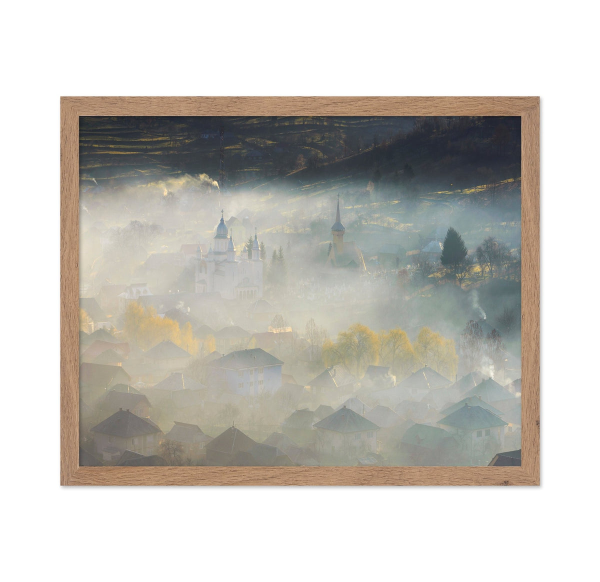 Misty Village Morning No1