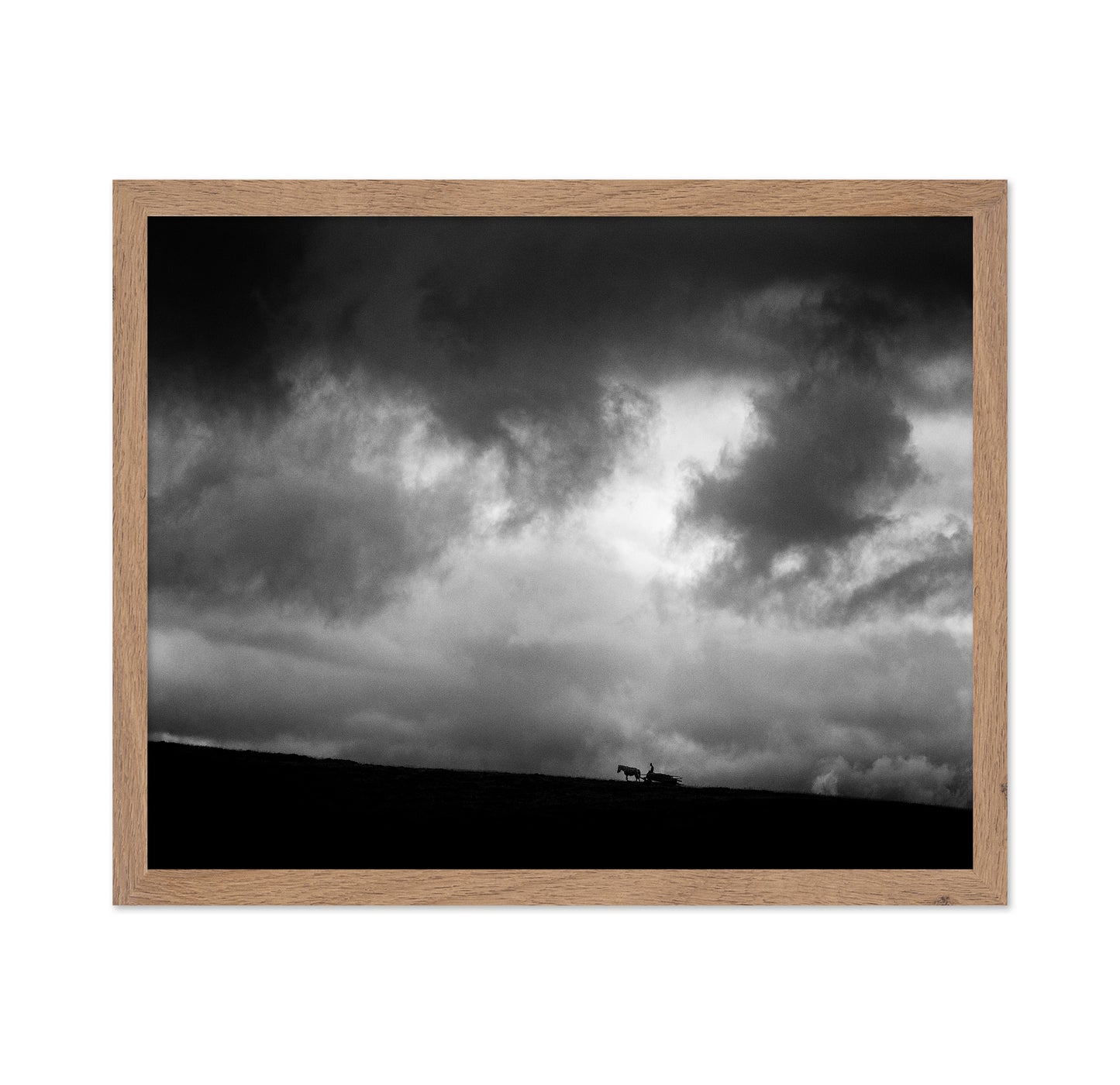 Lone Rider Under Storm