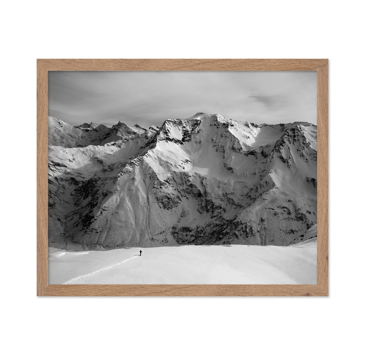 Lone Path In Snow