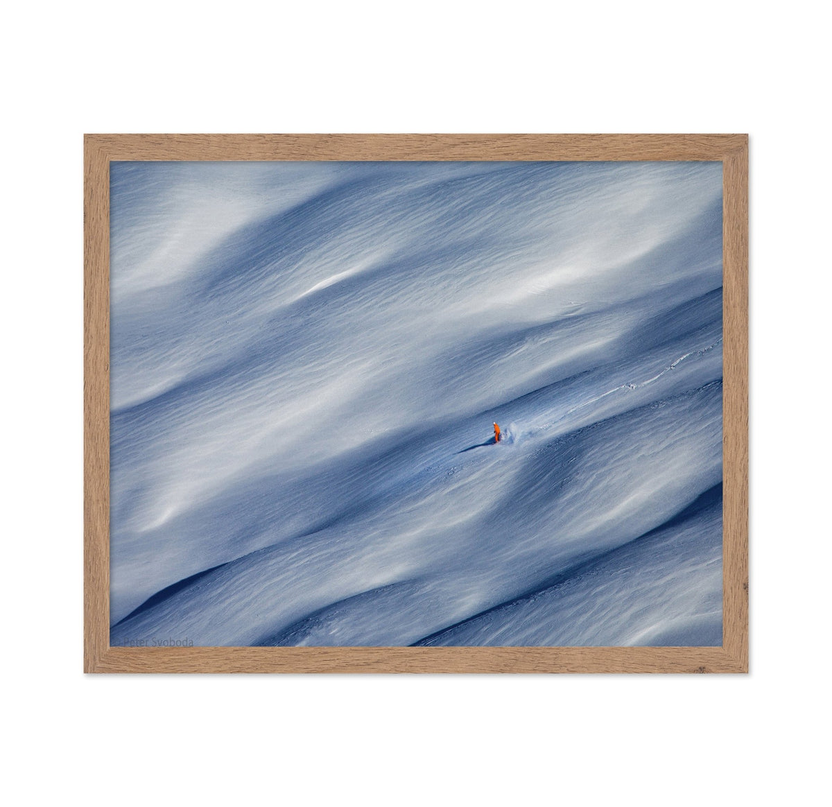 Skier On Fresh Snow