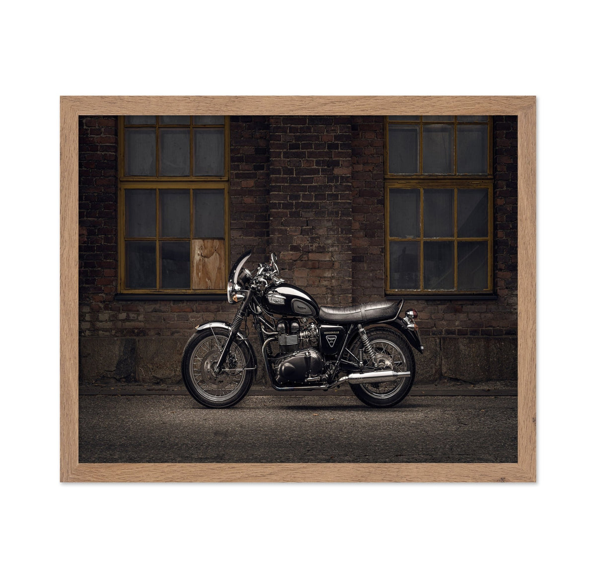 Classic Black Motorcycle